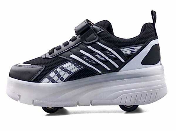 Carby tekerlekli ayakkabı siyah/beyaz/b.buz