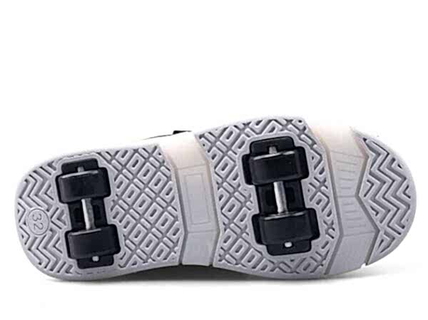 Carby tekerlekli ayakkabı siyah/beyaz/b.buz